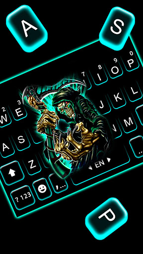 Neon Reaper Skull Theme Screen 2
