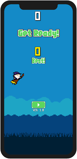 Android application Flappy Old Wizard screenshort