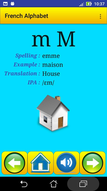 French alphabet for students - 26 - (Android)