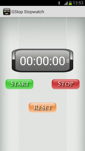 Android application GStop Stopwatch - Chronometer screenshort