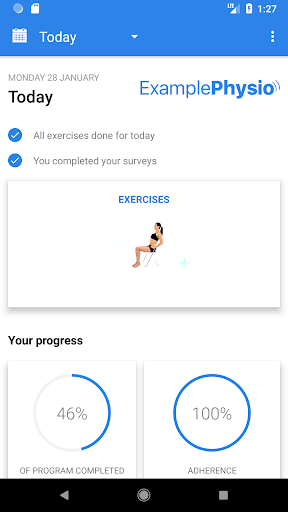Example Physio Screen 2