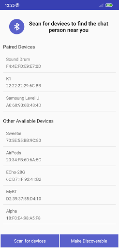 Simple Bluetooth Chat Screen 2