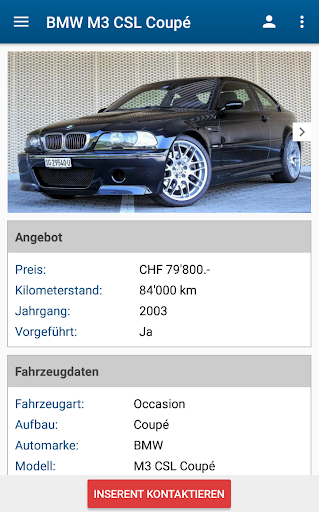 Gratis-Autoinserate.ch - Auto Screen 2