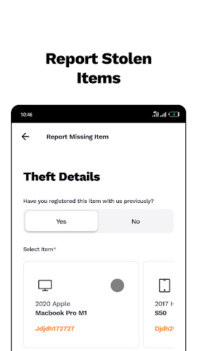Android application Find My Ride & Items screenshort