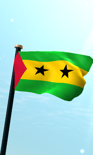 Android application Sao Tome and Principe Flag 3D screenshort