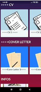 CV and Cover Letters