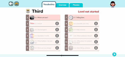 Aula English Screen 3