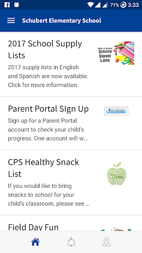 Android application Schubert Elementary School screenshort