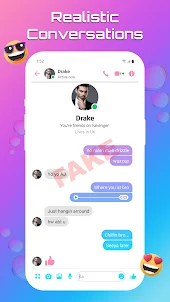 Fake chat Message Prank chat