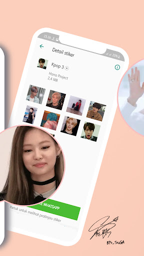Sticker Animasi Kpop WASticker Screen 3