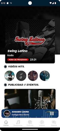 Swing Latinos FM Screen 3