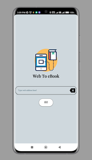 Android application Web To eBook screenshort