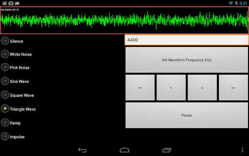 SoundForm Signal Generator Screen 3