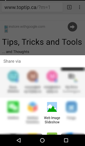 Android application Web Image Slideshow screenshort
