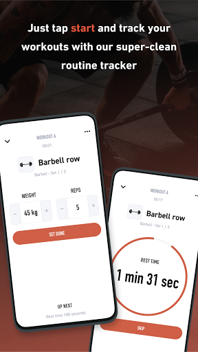 Screenshot of Hardy: smart workout routines