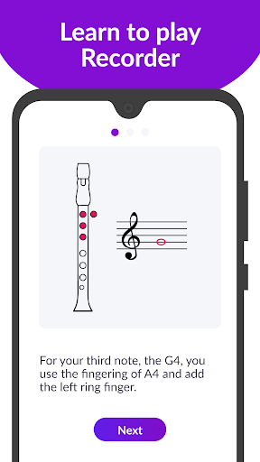 Screenshot of Recorder Lessons - tonestro