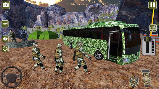 Military Bus: Army Bus Games