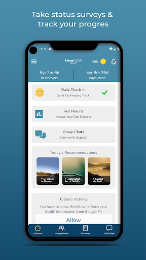 Android application HereNOW Connect screenshort