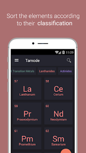 Periodic table Tamode Pro Captura de pantalla