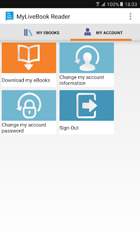 MyLiveBook Screen 2