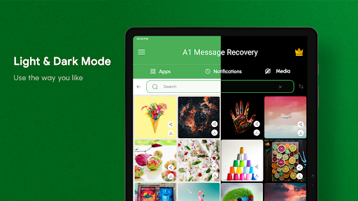 Screenshot of Deleted Messages Recovery App