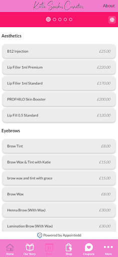Katie Sparkes App Screen 2