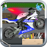 Police Bike Repair and Wash icon