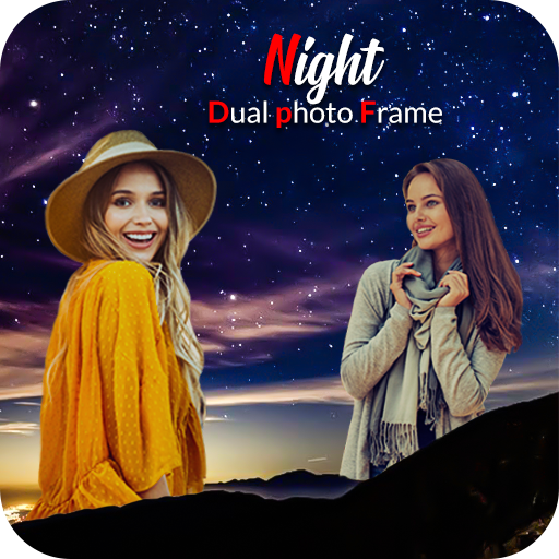 Night Dual Photo Frames