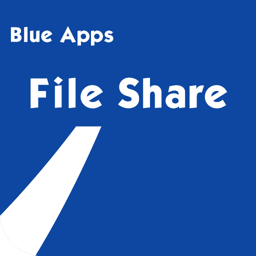 Blue Apps File Share  Icon