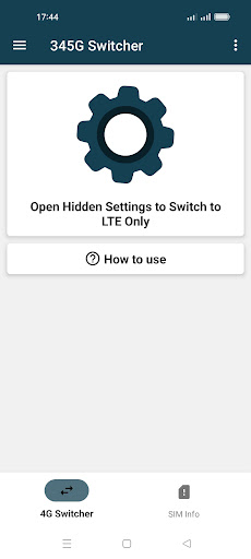 Android application 345G Switcher - 4G LTE Only screenshort