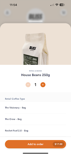 Bliss Coffee Roasters Screen 2