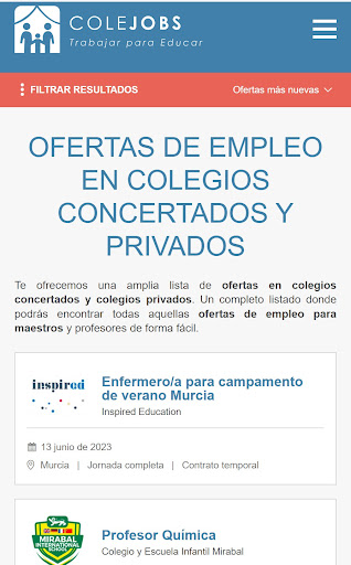 Colejobs Screen 2