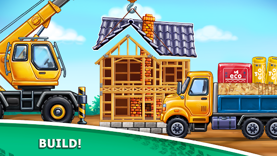 Truck games - build a house Screenshot