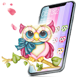 Colorful Cute Cartoon Owl Theme icon