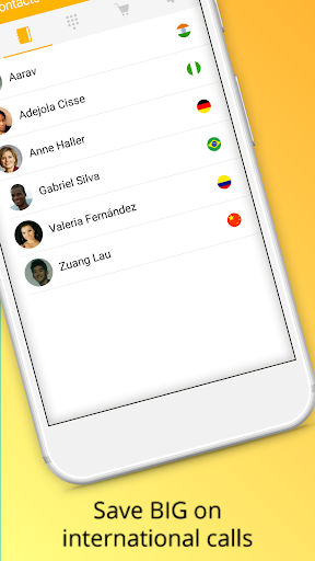 Android application toolani - International Calls screenshort