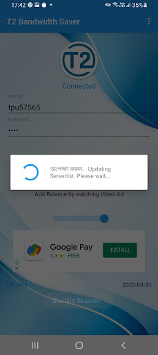 T2 Bandwidth Saver Screen 3