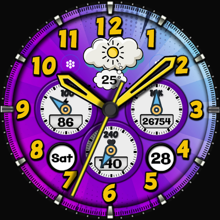 Comic Boom Analog Watch Face screenshot 36