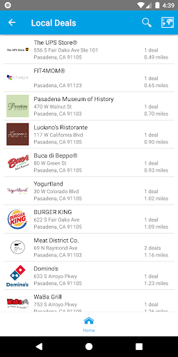 Android application E-Central Credit Union E-Perks screenshort