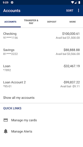 Wilmington Savings Bank Mobile Screen 3