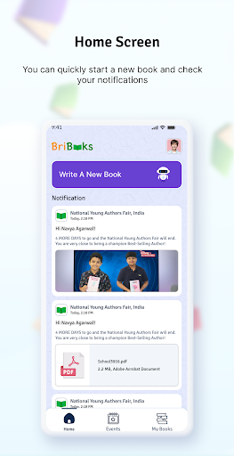 Android application BriBooks screenshort