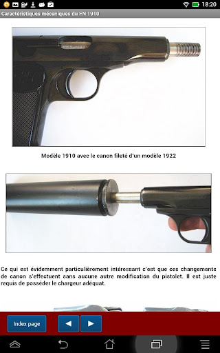 Pistolets FN 1910 - 1922