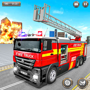Captura de Pantalla 5 Firefighter: FireTruck Games android