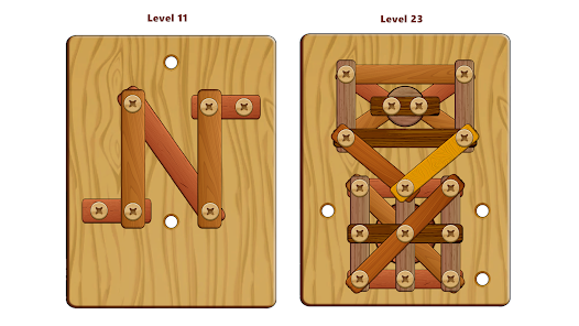 Wood Nuts &#038; Bolts Puzzle v4.4.2 MOD (Unlimited Money) APK