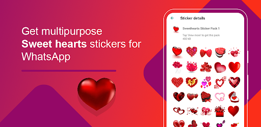 Sweet Hearts Stickers Screen 2