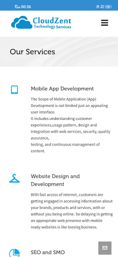 CloudZent Technology Services Screen 3