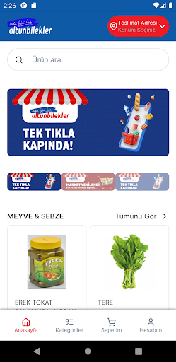 Android application Altunbilekler screenshort