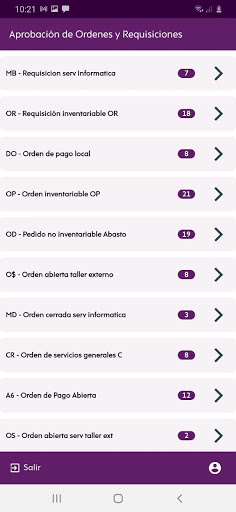 JDE Mobile ADO Screen 3