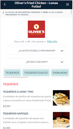 Olivers Fried Chicken Screen 2