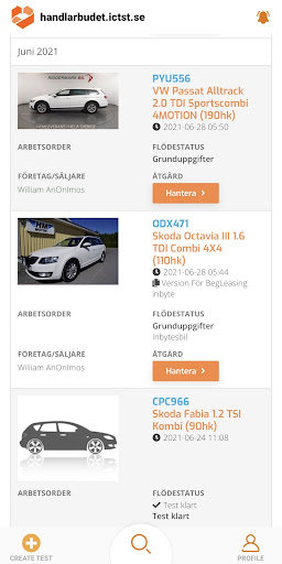 Android application InternalCars Handlarbudet screenshort