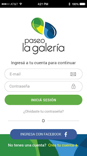 Android application Paseo La Galería screenshort
